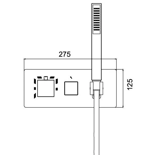 Термостат RGW Shower Panels 21140544-11 для ванны и душа скрытый монтаж