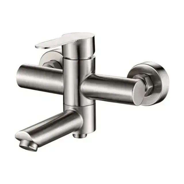 Смеситель Haiba HB60801 для ванны и душа сталь матовая