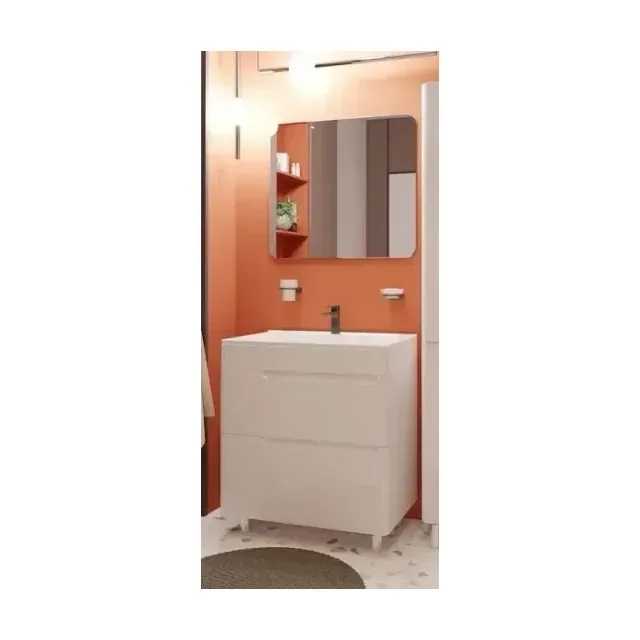 Комплект мебели Эстет Kare Luxe 80 белый/на выбор напольный 2 ящика