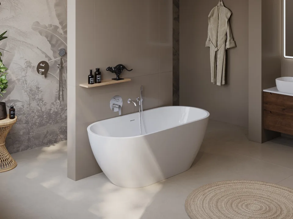 Акриловая ванна BELBAGNO UNO BB701-1400-720-K