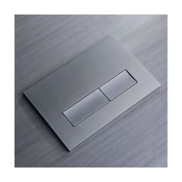 Кнопка смыва Veconi FLUSH V1, FLV1-GM, 240х162х9, пластик, оружейная сталь матовая