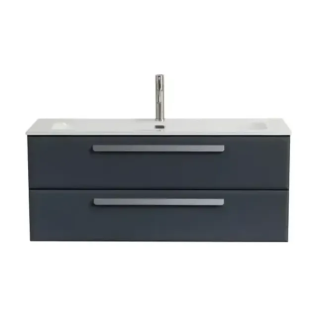 Тумба с раковиной Cezares Эко-Кер (Eco-Cer) 120 графит (раковина CZR-8073-120)