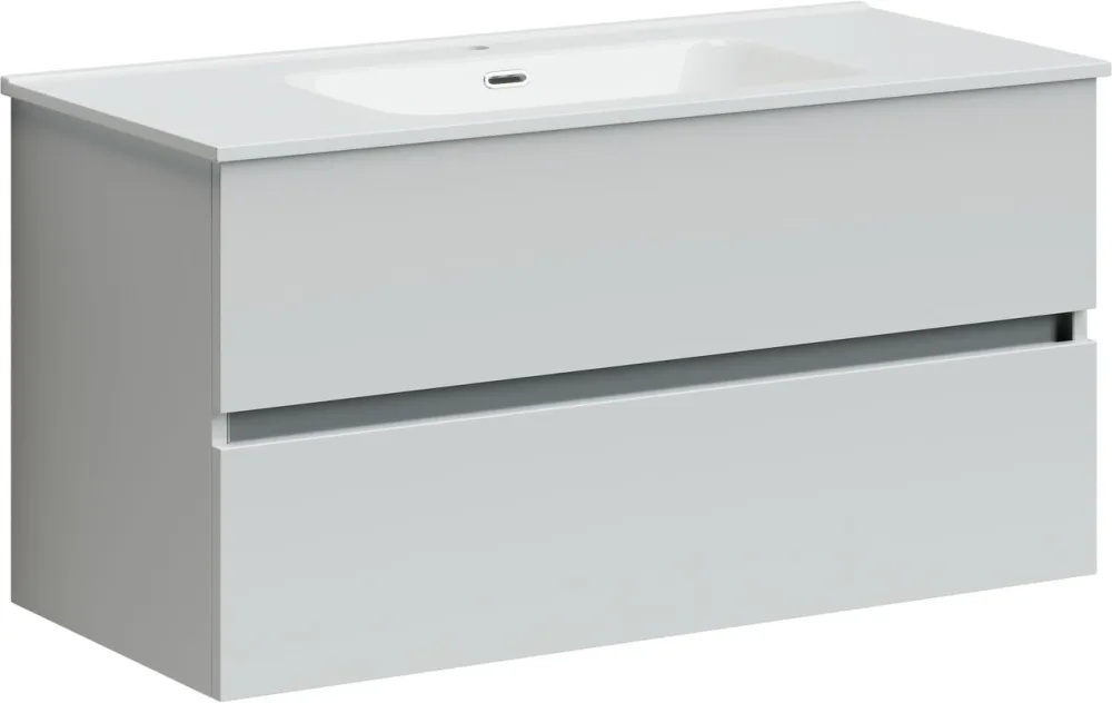Тумба под раковину Sancos Урбан (Urban) 99 см UR100W настенная универсальная 2 ящика