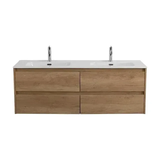 Тумба с раковиной BelBagno Крафт (Kraft) 120 с четырьмя ящиками натуральный дуб Небраска