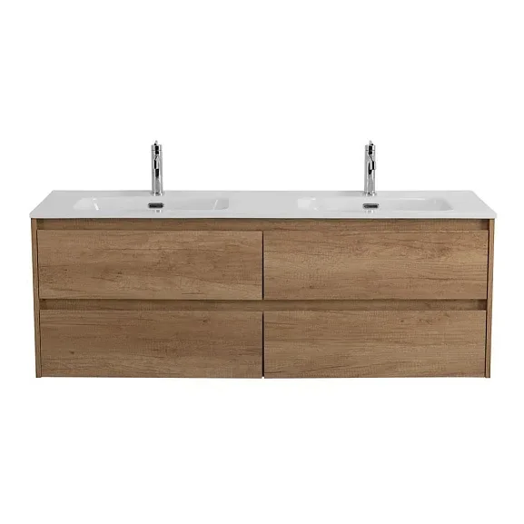 Тумба с раковиной BelBagno Крафт (Kraft) 120 с четырьмя ящиками натуральный дуб Небраска
