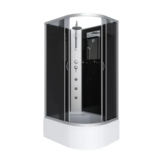 Душевая кабина Niagara Classic NG-2510-14LBKTG (120х80х210) высокий поддон(40см),стекло тонированное