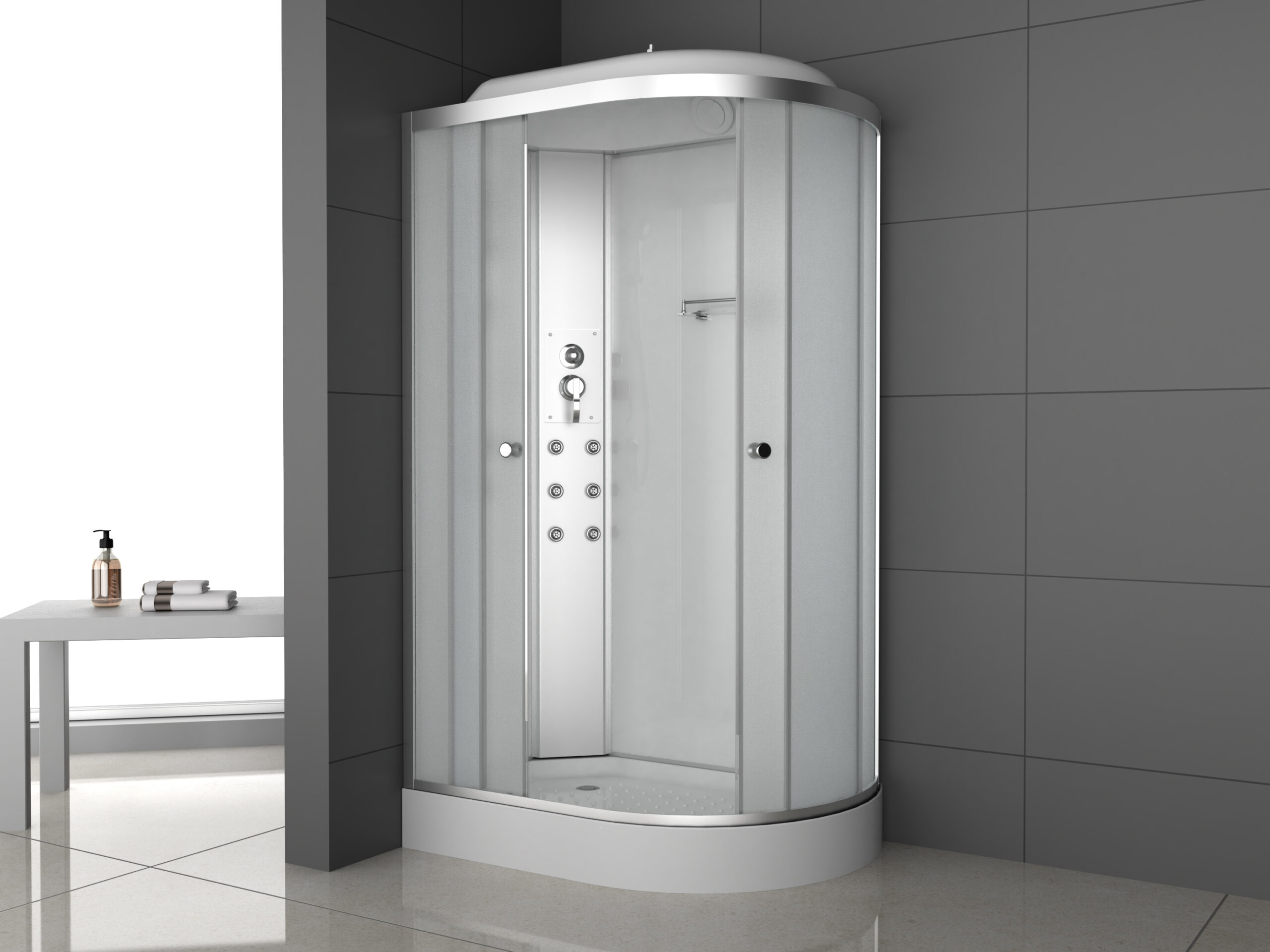 Душевая кабина ODA-8037А L/R м/с 120 x 80 x 215, исполнение L (L)