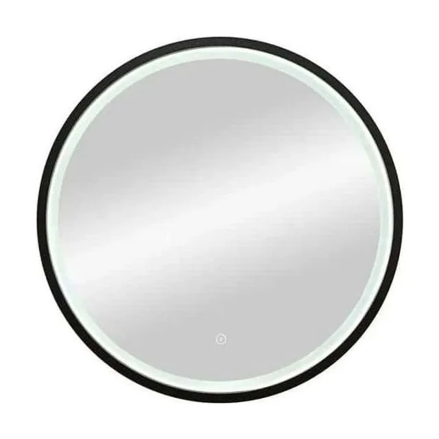 Зеркало Zled с LED-подсветкой, 60*60 см, круглое, черное