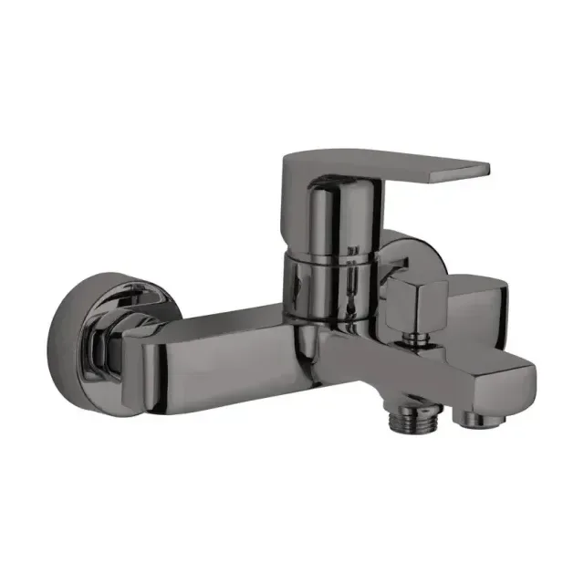 Смеситель для ванны AZARIO TREYA с коротким изливом, графит (AZ-156805037)