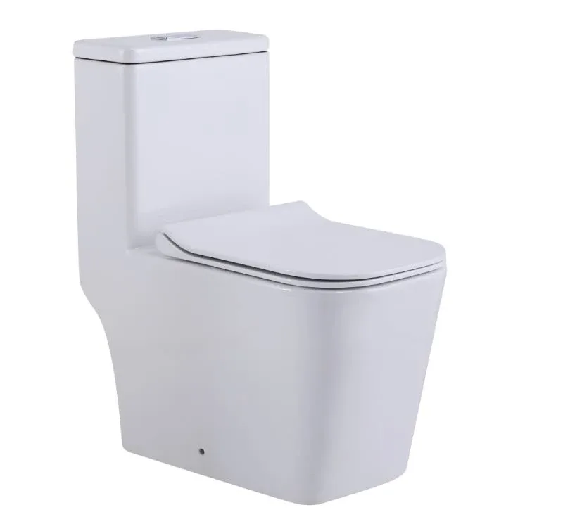 Унитаз-моноблок напольный SantiLine SL-5024 37,5*66,5 с крышкой-сиденьем микролифт