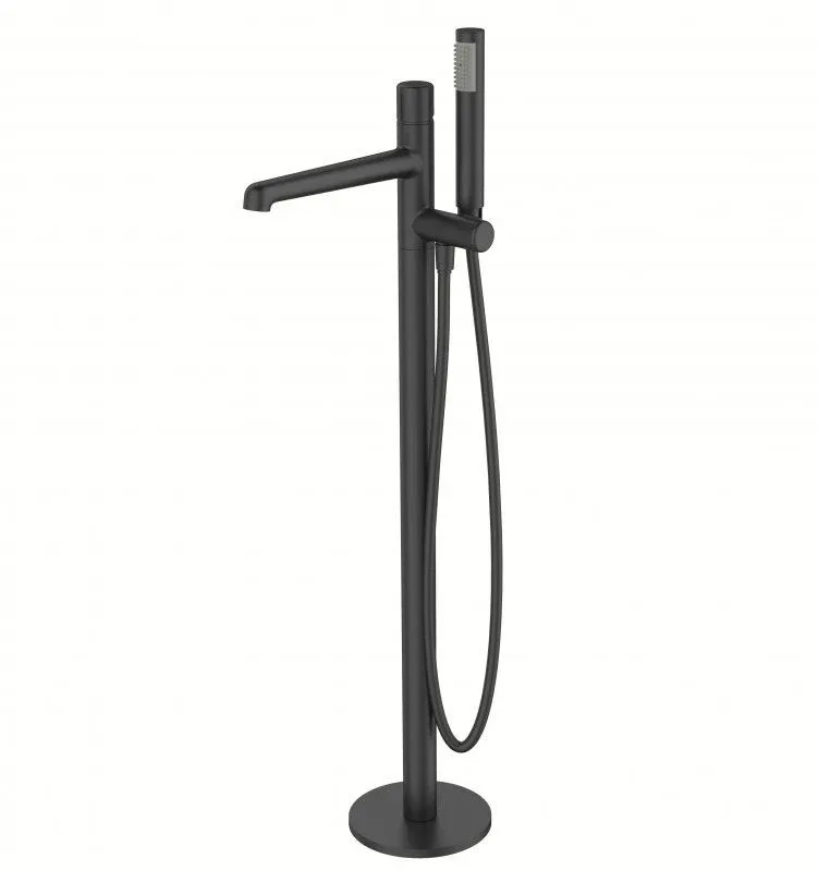 Напольный смеситель BelBagno UNO-FMT-NERO черный матовый