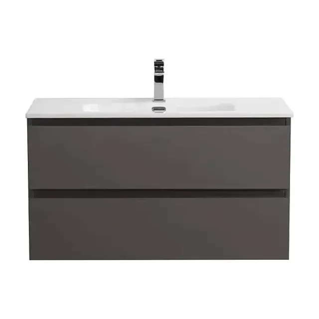 Тумба с раковиной BelBagno Крафт (Kraft) 80 темно-серая матовая (раковина BB800ETL)