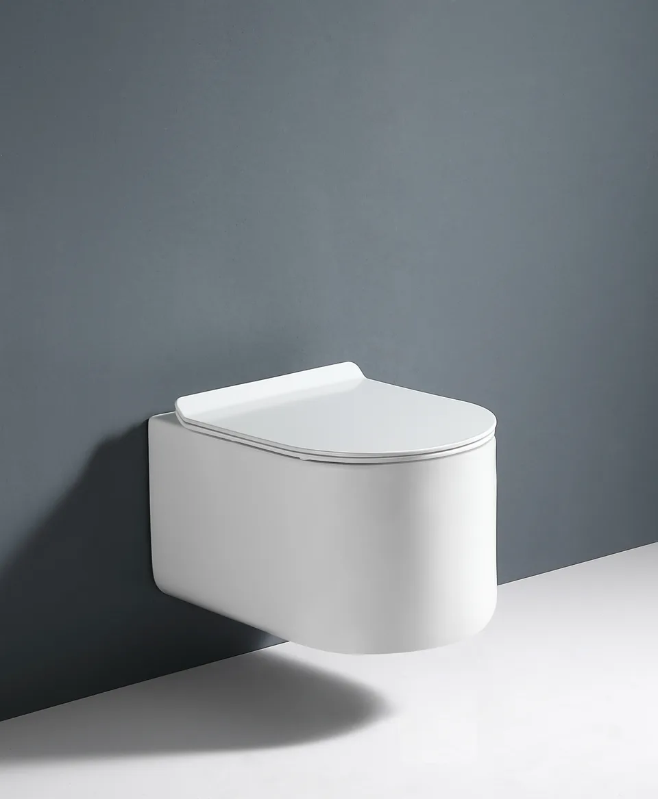 Унитаз подвесной Grossman Thin Rim GR-5606SQ (500х360х362) тонкий ободок,белый с тонкой крышкой,микролифт,смыв торнадо,1 место