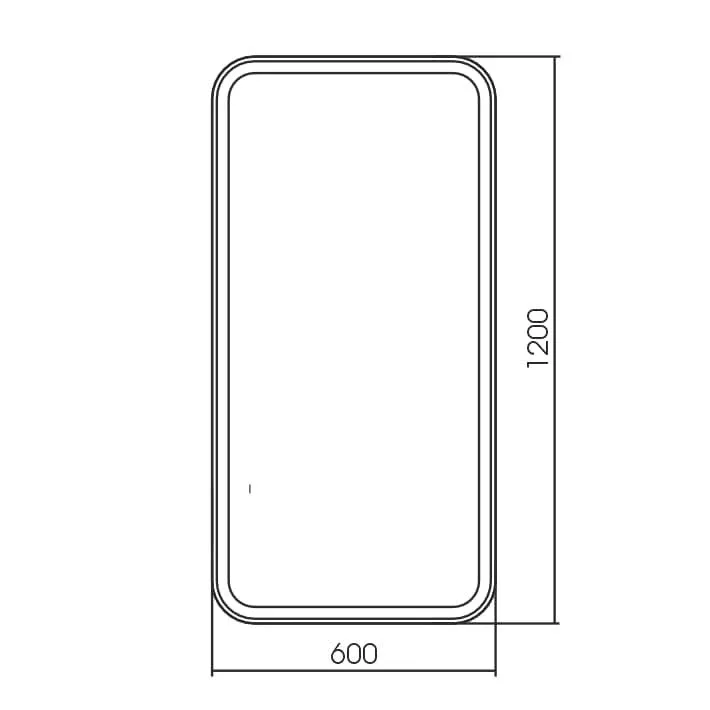 Зеркало Silver Mirrors Мальта 60*120 с Led-подсветкой инфракрасный выключатель
