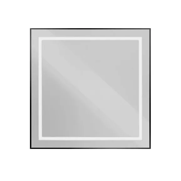 Зеркало BelBagno Крафт (Kraft) SPC-KRAFT-800-800-SENS-NERO 80*80 черное с Led-подсветкой