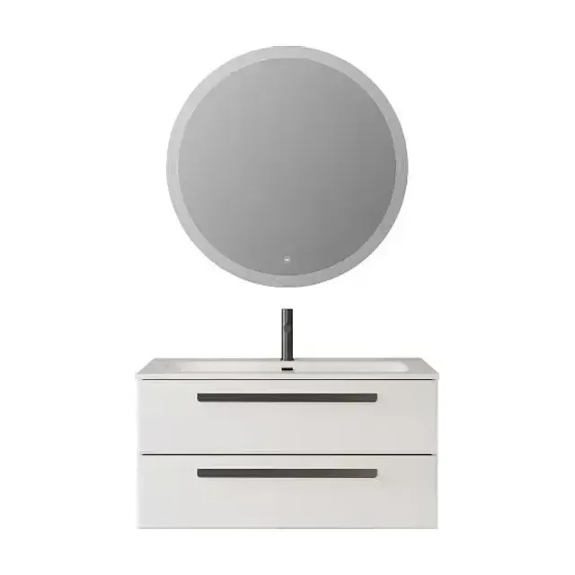 Комплект мебели Cezares Эко-Кер (Eco-Cer) 100 белый матовый (раковина CZR-8073-100)
