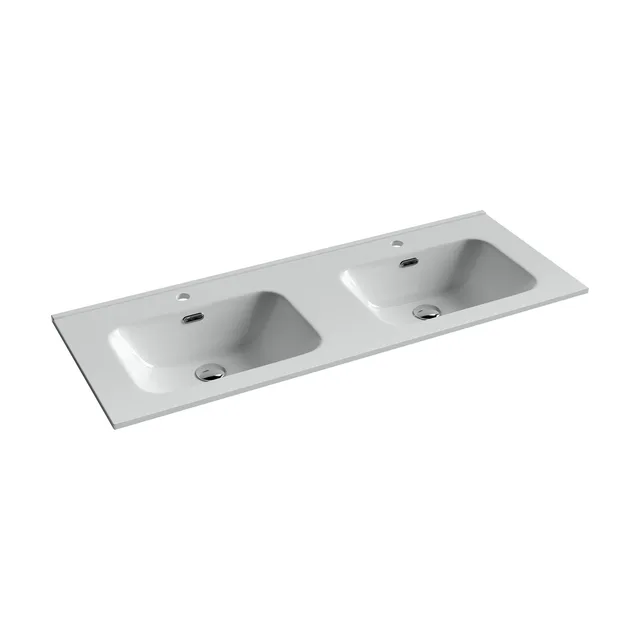 Раковина из сантехнического фарфора Ceramica Nova Элемент (Element) 121 см CN7004 накладная цвет белый