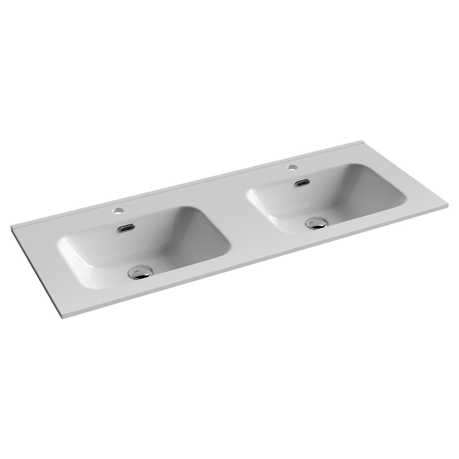Раковина из сантехнического фарфора Ceramica Nova Элемент (Element) 121 см CN7004 накладная цвет белый