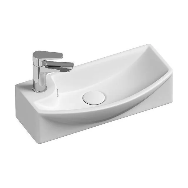 Раковина из сантехнического фарфора Ceramica Nova Элемент (Element) 46 см CN6038R подвесная цвет белый