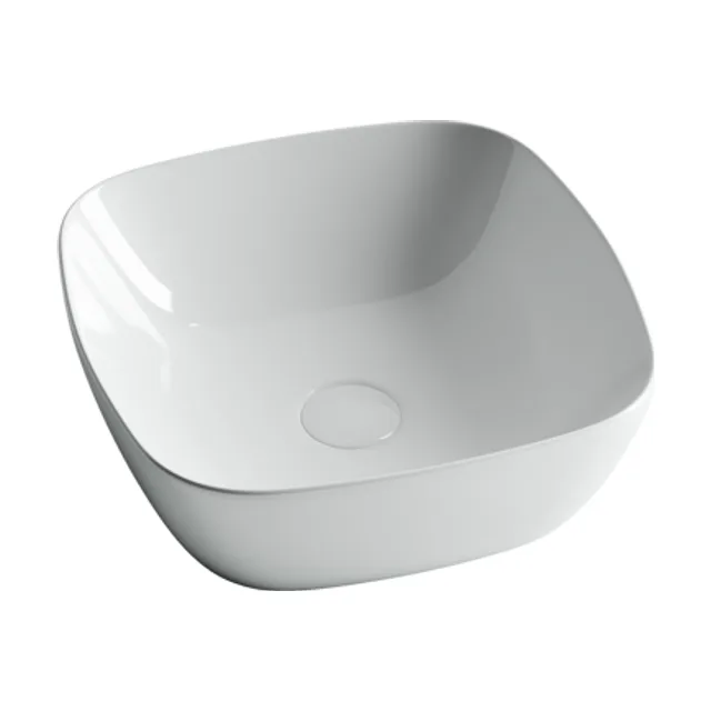 Раковина из сантехнического фарфора Ceramica Nova Элемент (Element) 40 см CN5006 накладная цвет белый