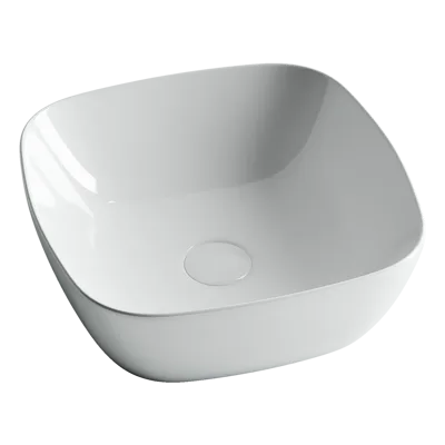 Раковина из сантехнического фарфора Ceramica Nova Элемент (Element) 40 см CN5006 накладная цвет белый