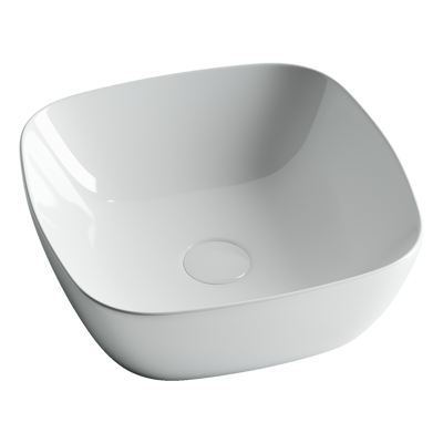 Раковина из сантехнического фарфора Ceramica Nova Элемент (Element) 40 см CN5006 накладная цвет белый