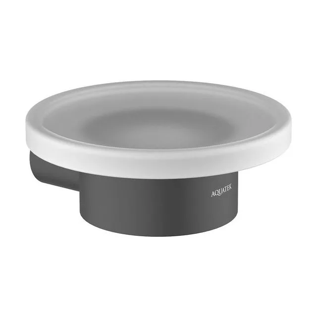 Мыльница AQUATEK, матовый черный AQ4403MB ЛИРА