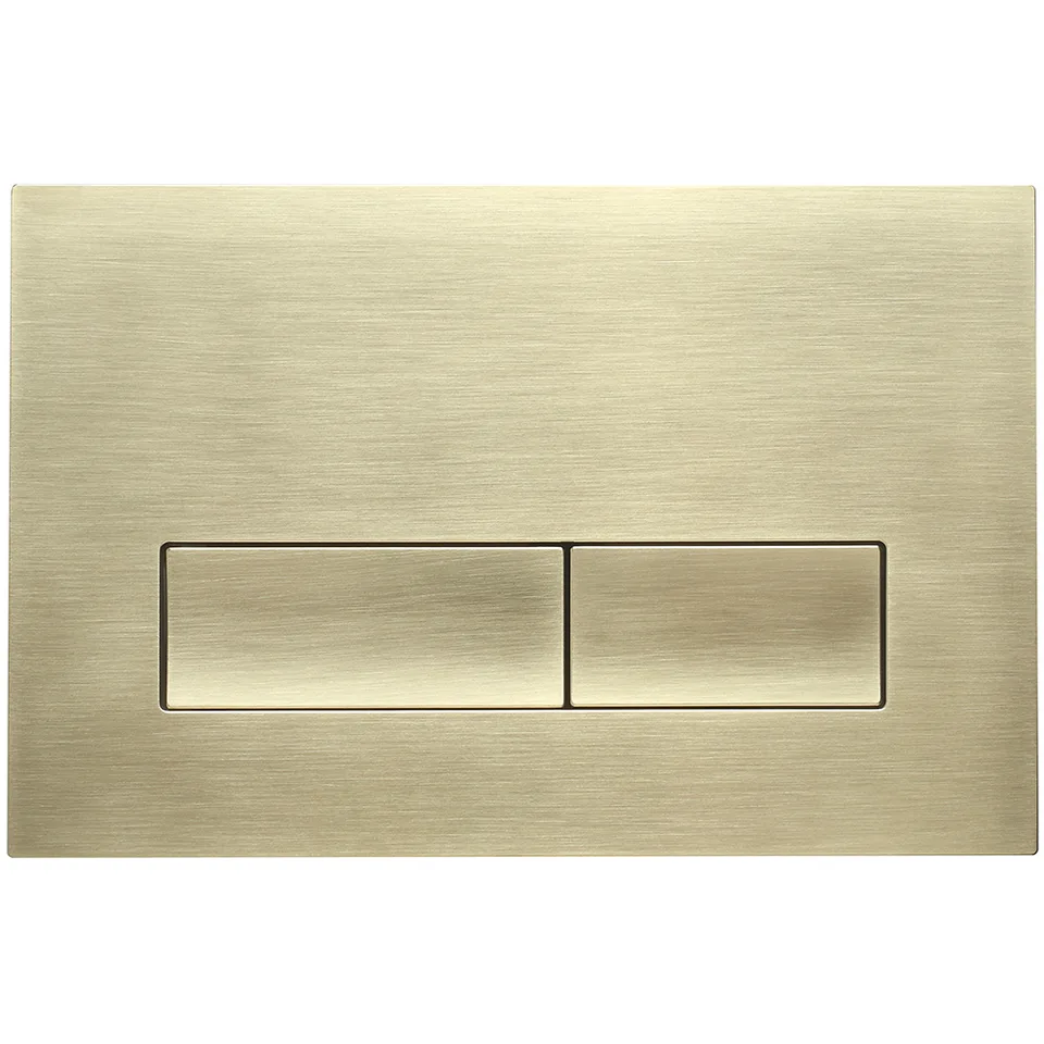 Кнопка смыва Veconi FLUSH V1, FLV1-G, 240х162х9, пластик, золото брашинг
