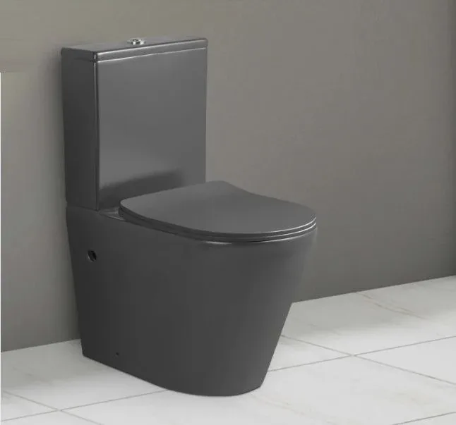 Унитаз-компакт Ceruttispa Sella MB 37*60,5 черный матовый, безободковый с крышкой-сиденьем микролифт Slim