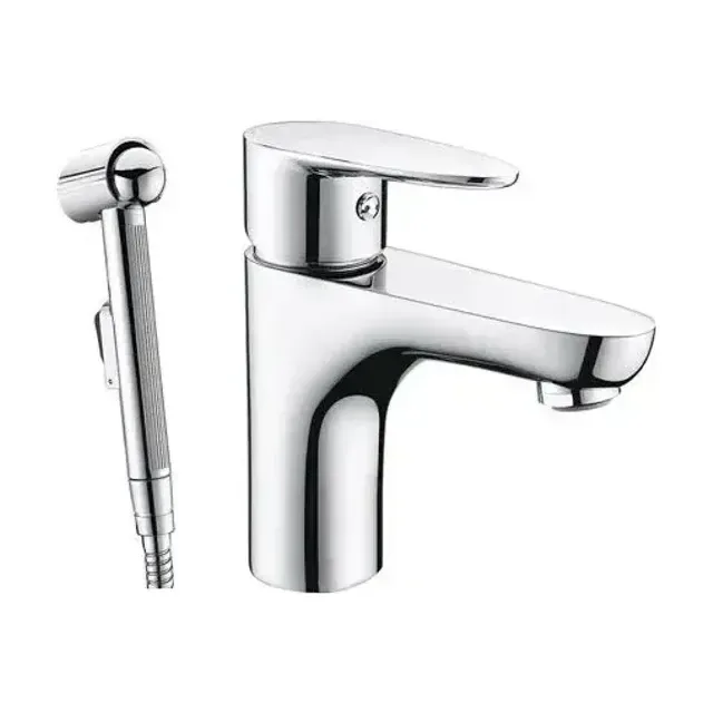 Смеситель WasserKRAFT Leine 3508 для раковины с гигиеническим душем