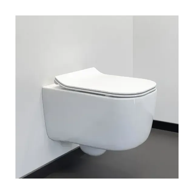 Подвесной унитаз Comforty 102 35*51 безободковый с крышкой-сиденьем микролифт Slim