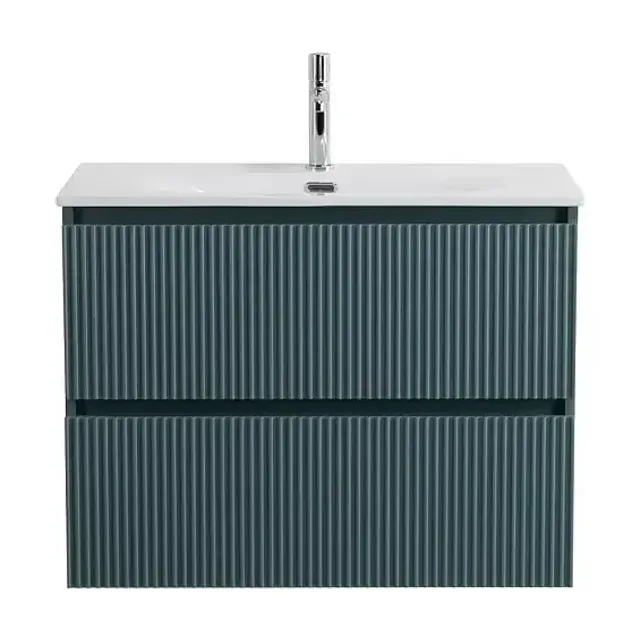 Тумба с раковиной BelBagno Uno-Mini 70 голубая матовая