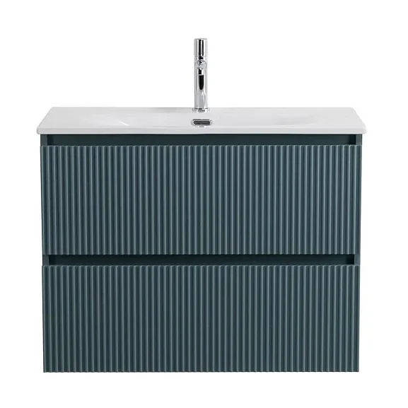 Тумба с раковиной BelBagno Uno-Mini 70 голубая матовая