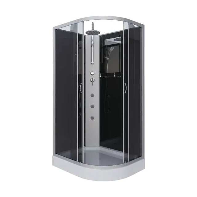 Душевая кабина Niagara Classic NG-3512-14LBKTG (120х80х210) низкий поддон(13см),стекло тонированное