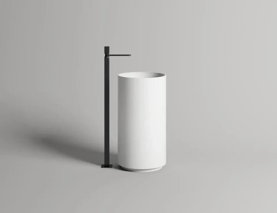 Напольная раковина Salini Armonia 01 S-Sense 45*45*85 белый глянец