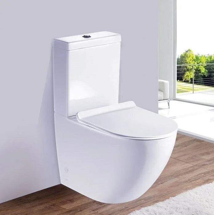 Унитаз-компакт Esbano Ripoll-C 38,5*62 White безободковый с крышкой-сиденьем микролифт