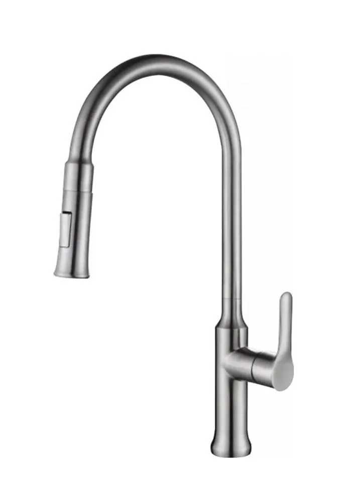 Смеситель BelBagno BB-LAM38-IN для кухни выдвижной излив,нержавеющая сталь,сатин