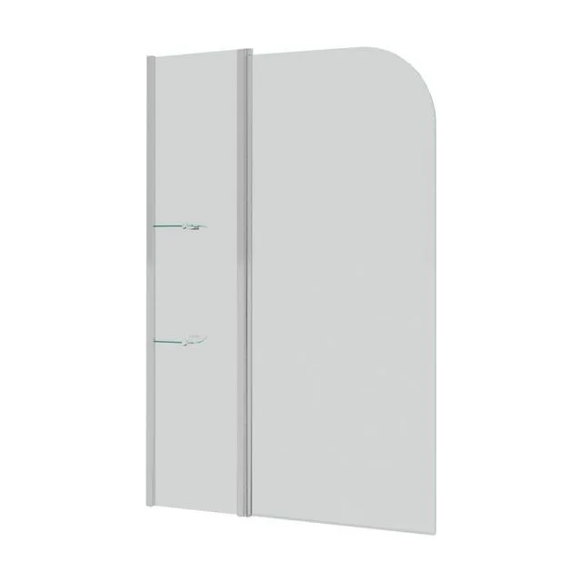 Шторка для ванны Grossman GR-101 (150х100) распашная,хром,стекло прозрачное