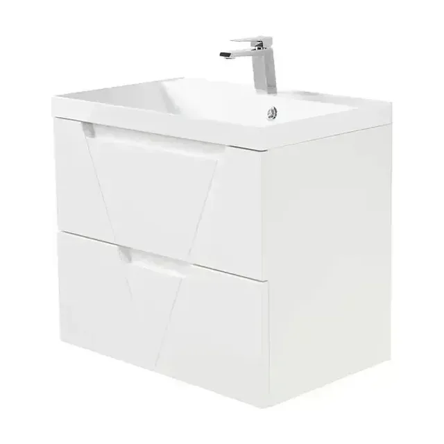Комплект мебели BelBagno Виттория (Vittoria) 80 белый матовый (с белой раковиной)