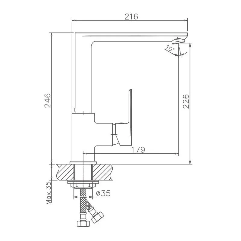 Смеситель Haiba HB70505 для кухни