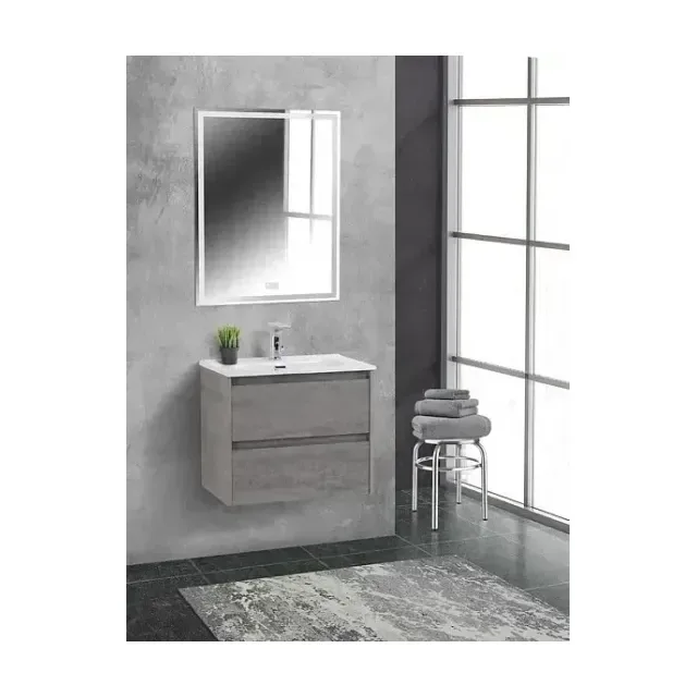 Комплект мебели BelBagno Крафт (Kraft) 39 70 подвесной серый цемент (раковина BB700/390ETL)