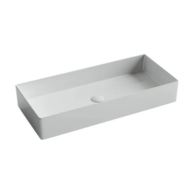 Раковина из сантехнического фарфора Ceramica Nova Элемент (Element) 80 см CN6072 накладная цвет белый
