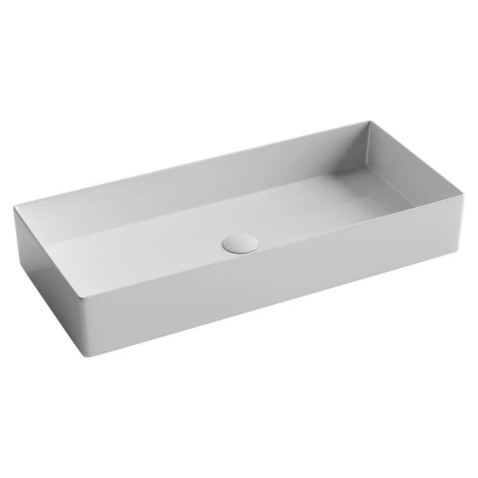 Раковина из сантехнического фарфора Ceramica Nova Элемент (Element) 80 см CN6072 накладная цвет белый