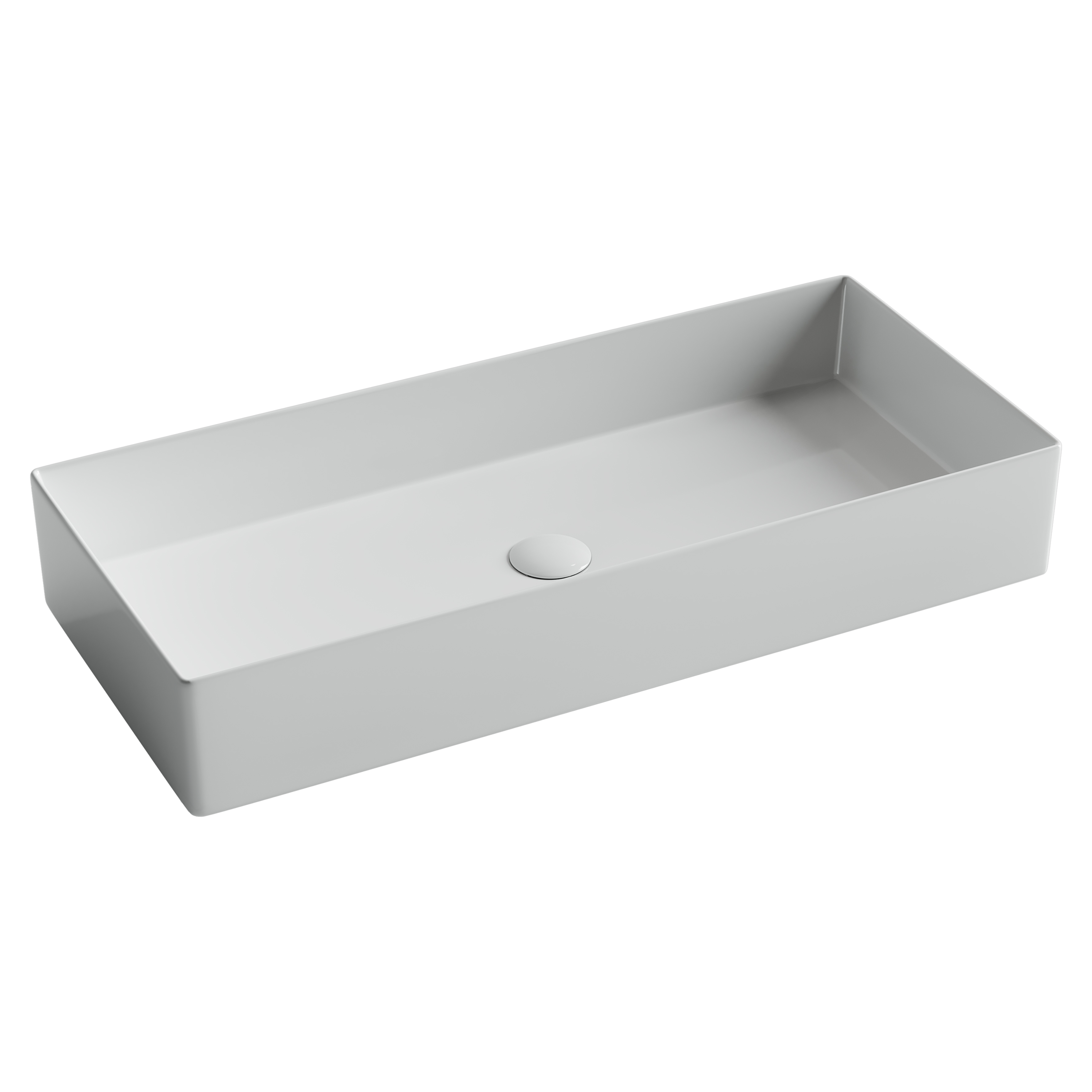 Раковина из сантехнического фарфора Ceramica Nova Элемент (Element) 80 см CN6072 накладная цвет белый