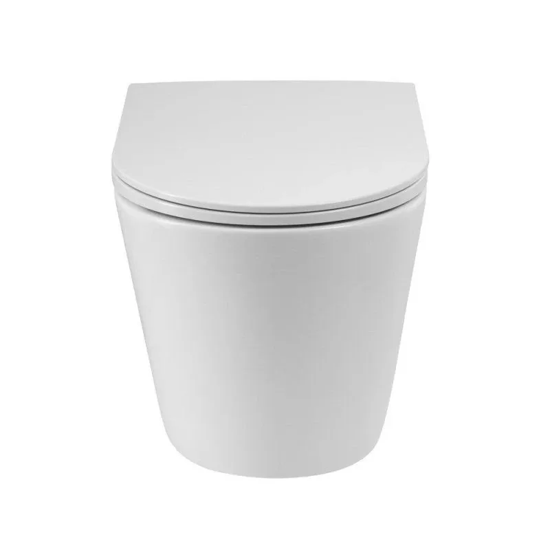 Подвесной унитаз BelBagno Flay-R BB053CHR 35,5*51,5 безободковый,горизонтальный выпуск