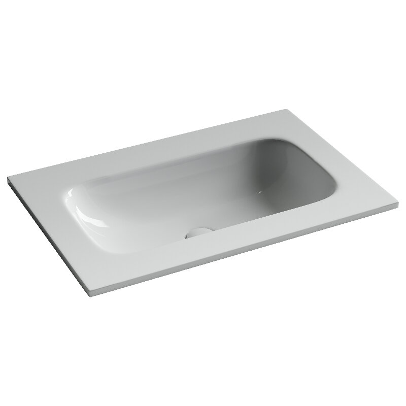Раковина из сантехнического фарфора Ceramica Nova Грация (Grace) 71 см CN7031wx накладная цвет белый