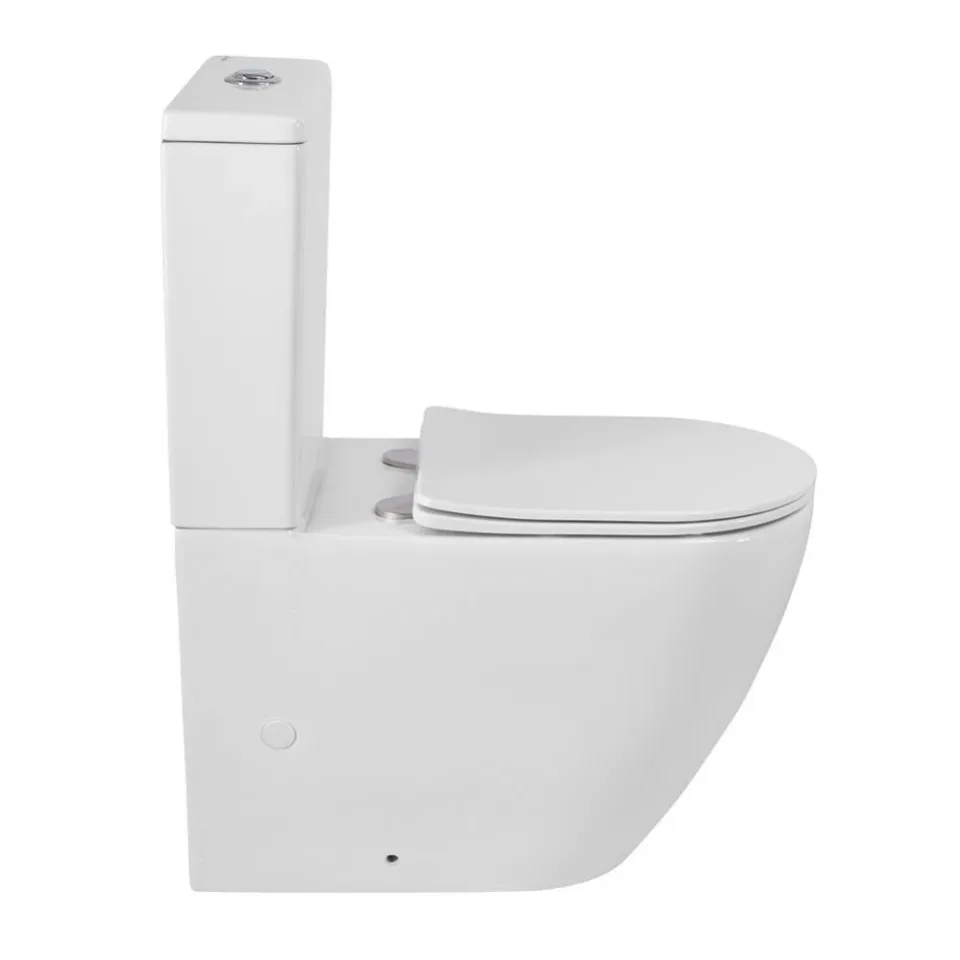 Унитаз-компакт BelBagno Сфера-Тор (Sfera-Tor) 39,5*66,5 безободковый Торнадо с крышкой-сиденьем микролифт