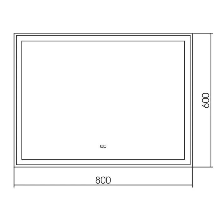 Зеркало Silver Mirrors Ливия-2 80*60 с Led-подсветкой сенсорный выключатель