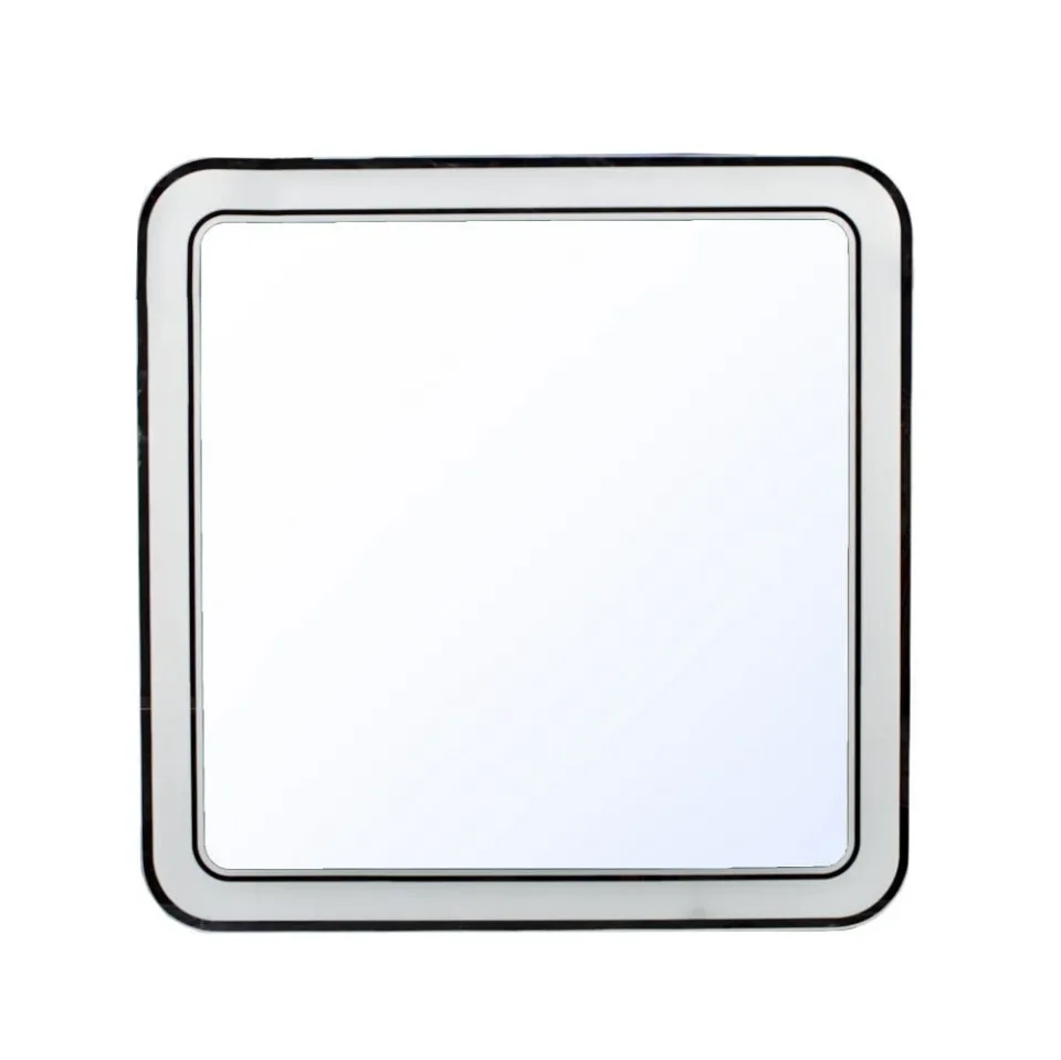 Зеркало Style Line Атлантика 60*60 с Led-подсветкой инфракрасный выключатель, часы