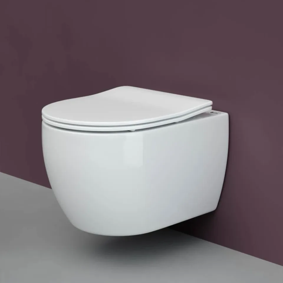 Комплект инсталляции Ceramicanova Envision, унитаз Play Rimless, клавиша смыва Flat белая